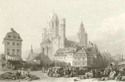 Mayence Cathedral, Rhine by William Leighton Leitch